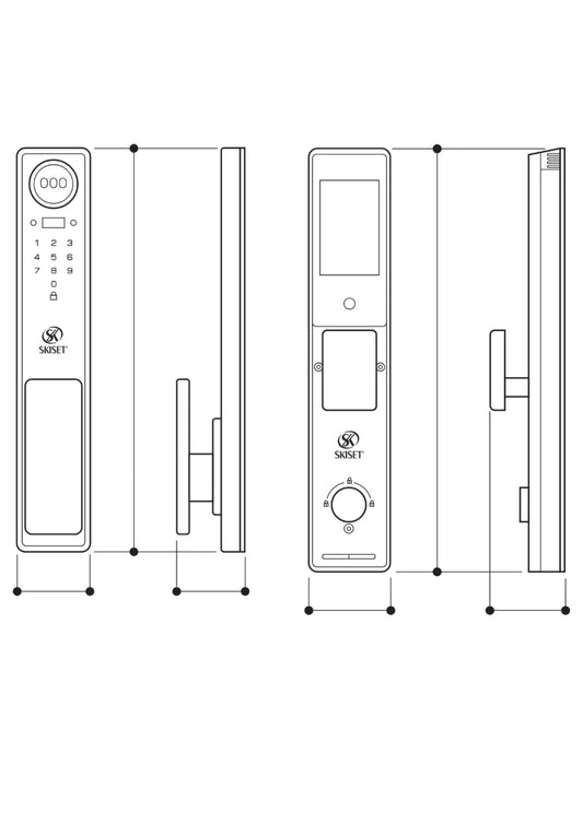 SKISET X-70 SecureLite Digital Door Lock