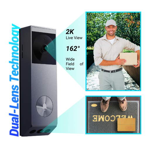 EZVIZ EP3x Pro 2K Solar Powered Video Doorbell