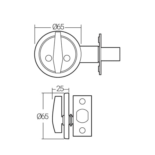 Häfele Deadbolt Lock (Single Thumb Turn)