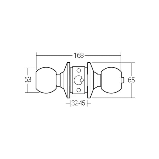 Häfele Cylindrical Lock MCD 3101