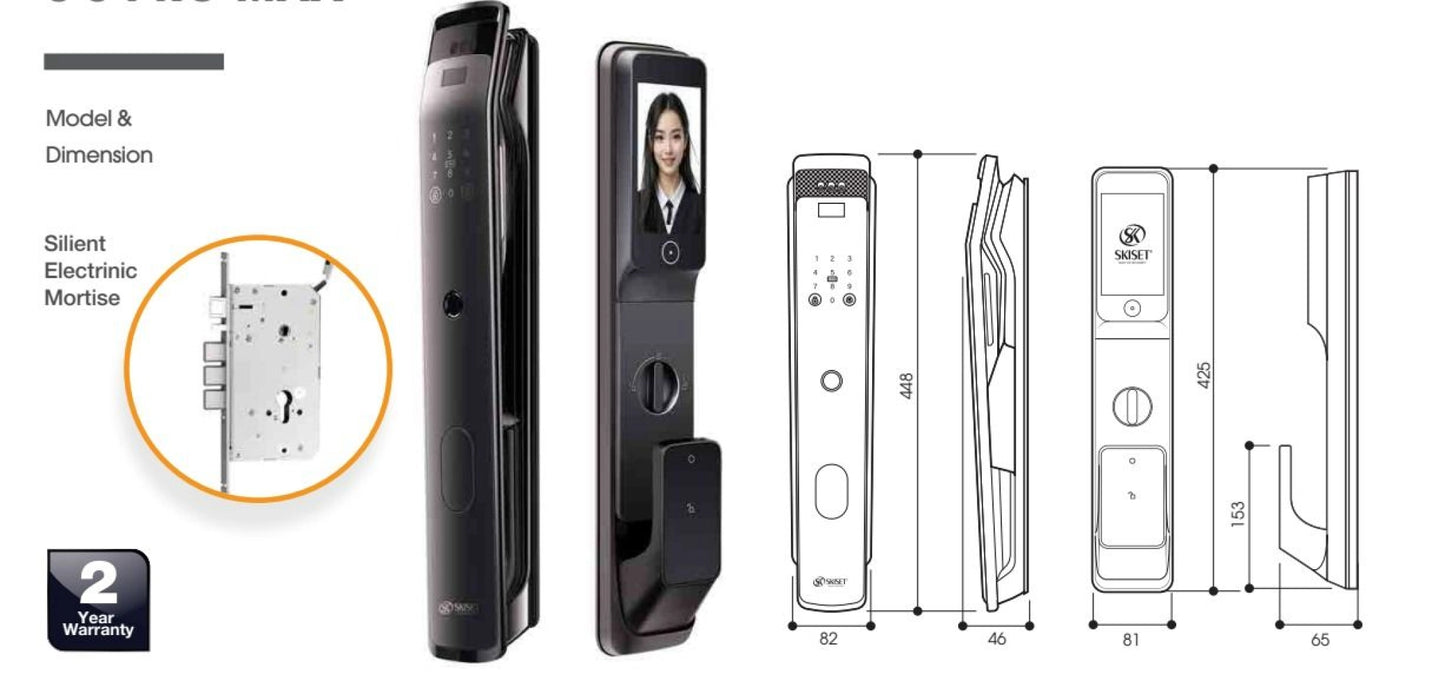 Skiset S-5 Pro Max Face ID Push Pull Lock