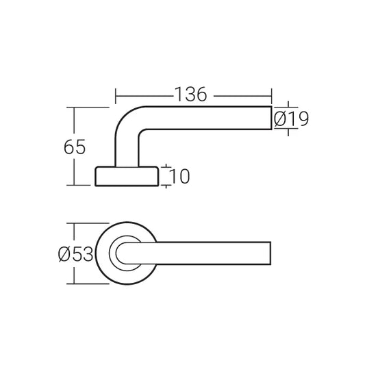 HÄFELE LEVER HANDLE MLHP 9203