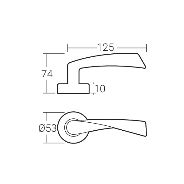 HÄFELE LEVER HANDLE MLHP 9204