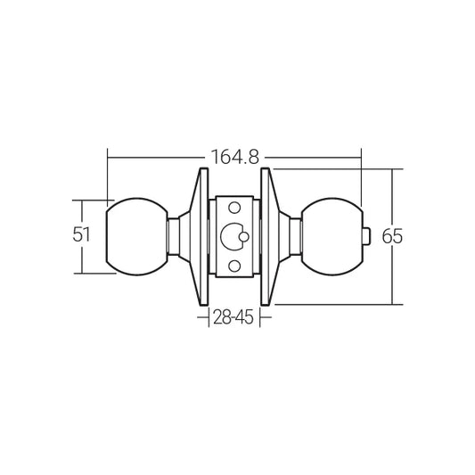 Häfele Cylindrical Lock MCD 3111
