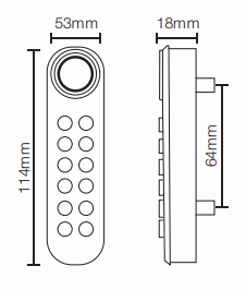 Aegloc AEG-SDL-C020 Fingerprint Cabinet Lock