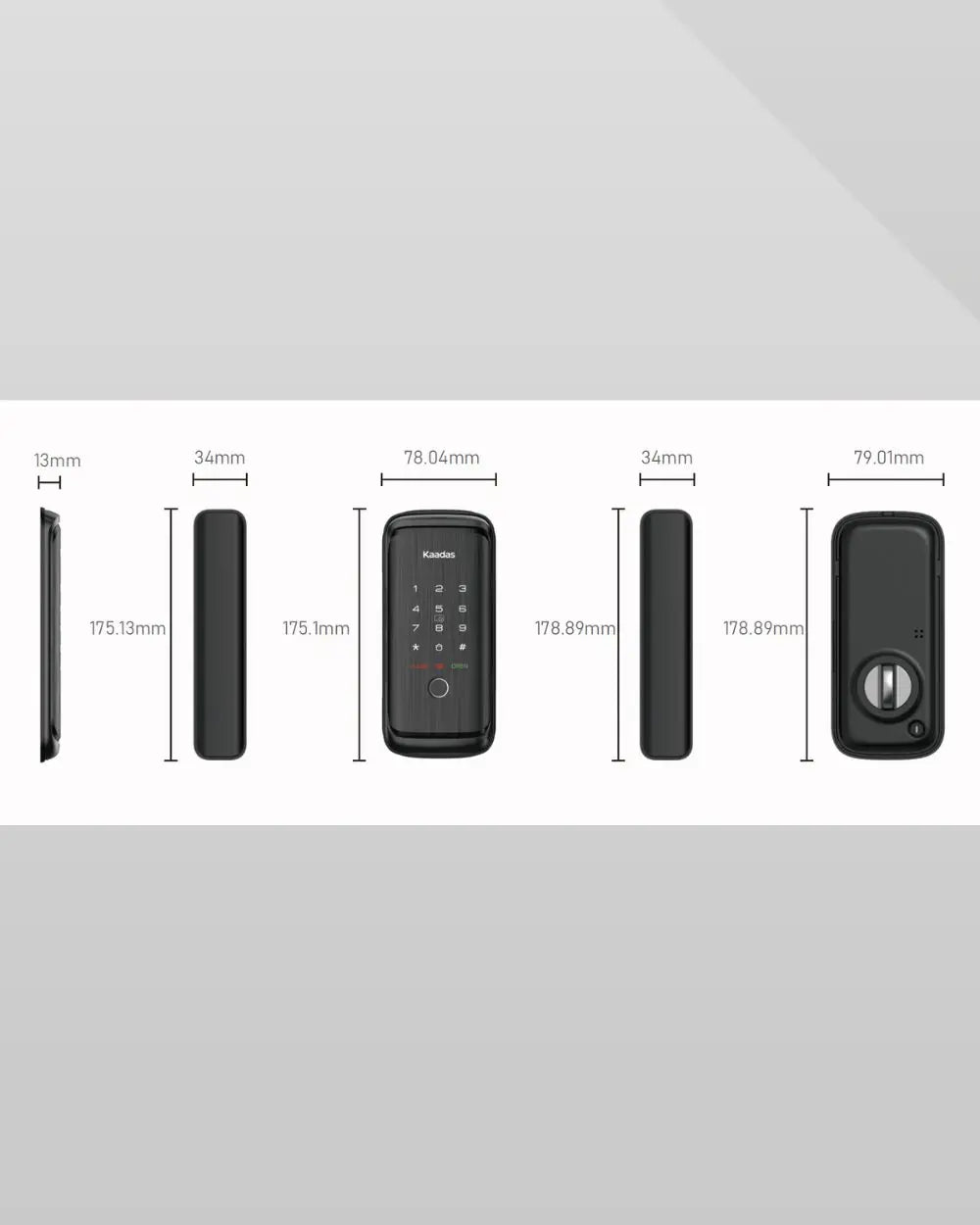 Kaadas R8L Fingerprint Glass Lock