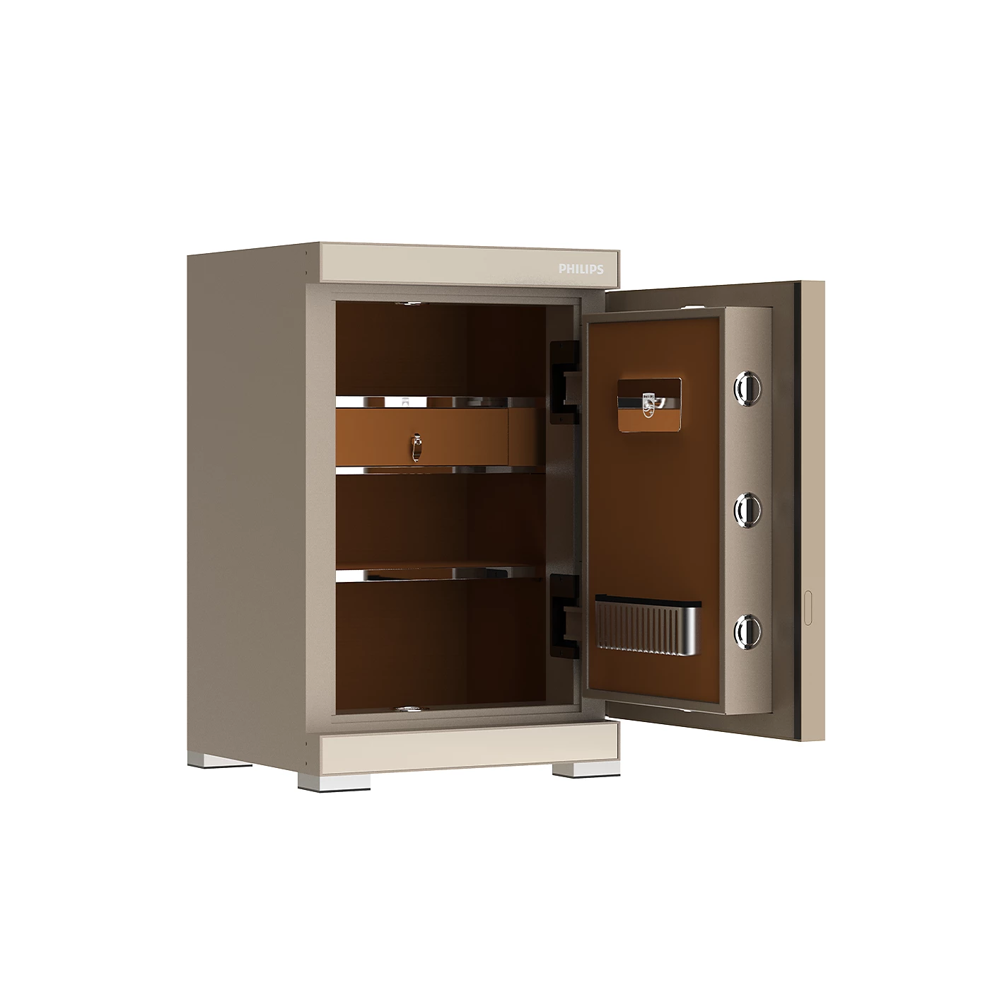 Philips SBX602-8CU Series Smart Safe Box (Grey,Gold)