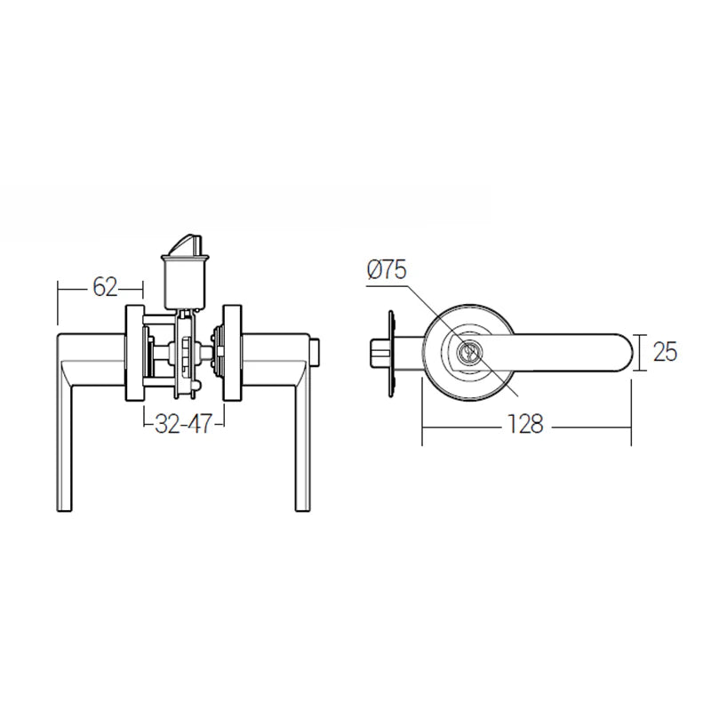 Häfele Lever Handle MTL 8217