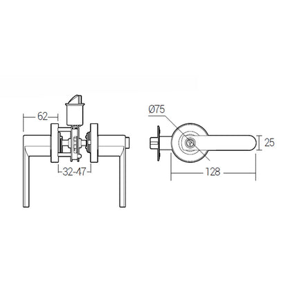 Häfele Lever Handle MTL 8217