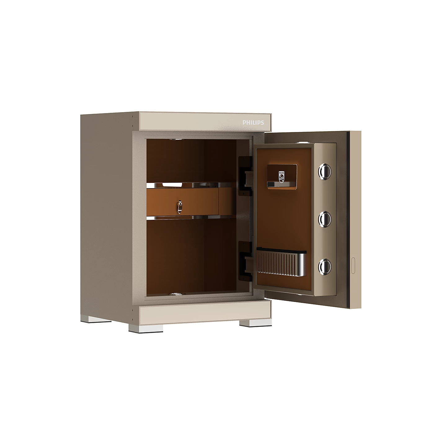 Philips SBX602C6 Series Smart Safe Box (Grey, Gold)