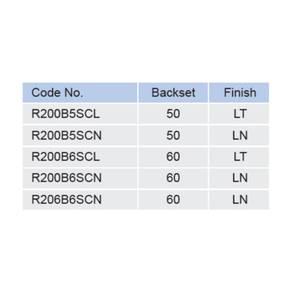 Tesa 200B 4 Bolts Sash Mortise