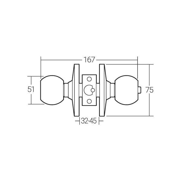 Häfele Tubular Lock MTL 5101