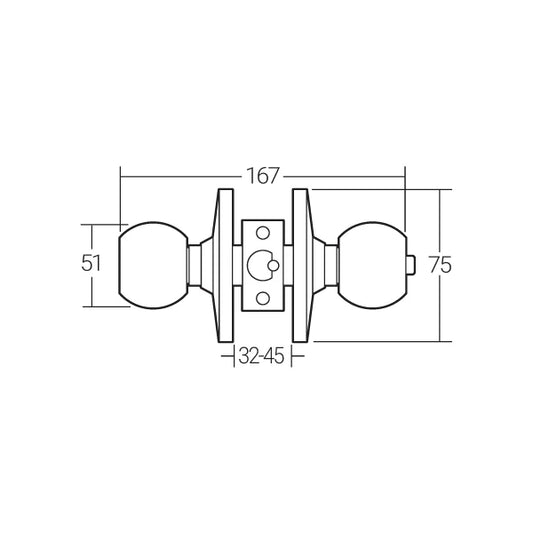 Häfele Tubular Lock MTL 5101