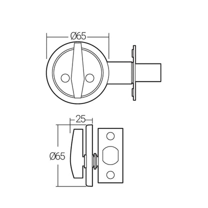 Häfele Deadbolt Lock (Single Thumb Turn)