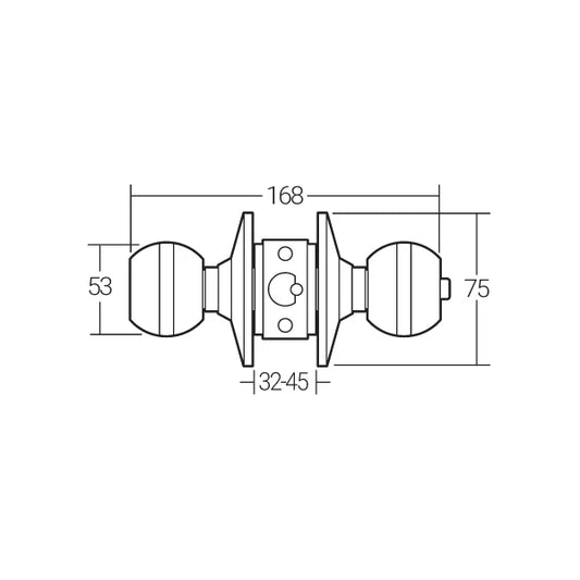Häfele Cylindrical Lock MCD 3102