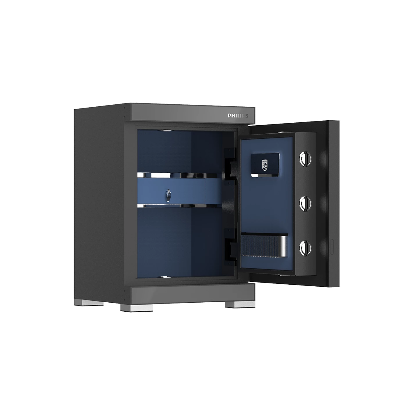 Philips SBX602-5CU Series Smart Safe Box (Grey, Gold)