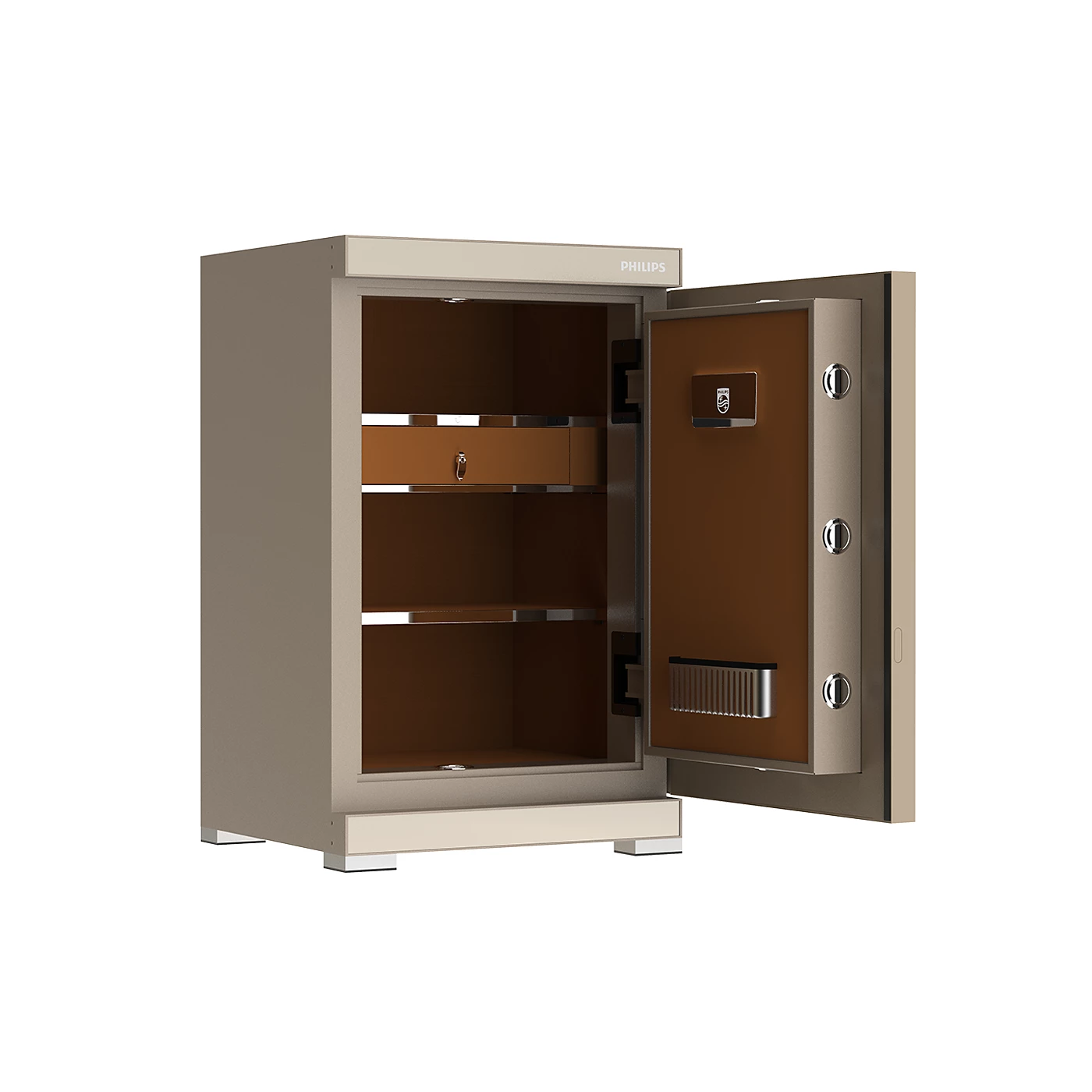 Philips SBX602-7CU Series Smart Safe Box (Grey, Gold)