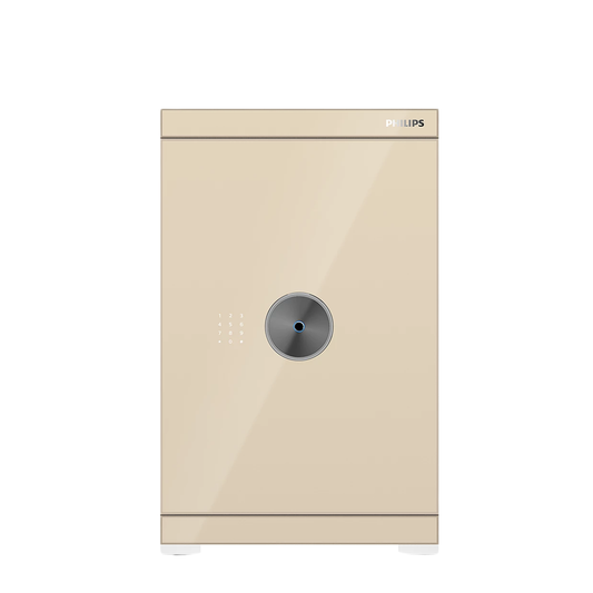 Philips SBX602-7CU Series Smart Safe Box (Grey, Gold)