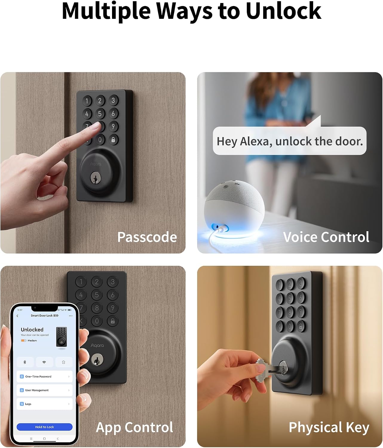 Aqara B50 Wi-Fi Deadbolt Lock