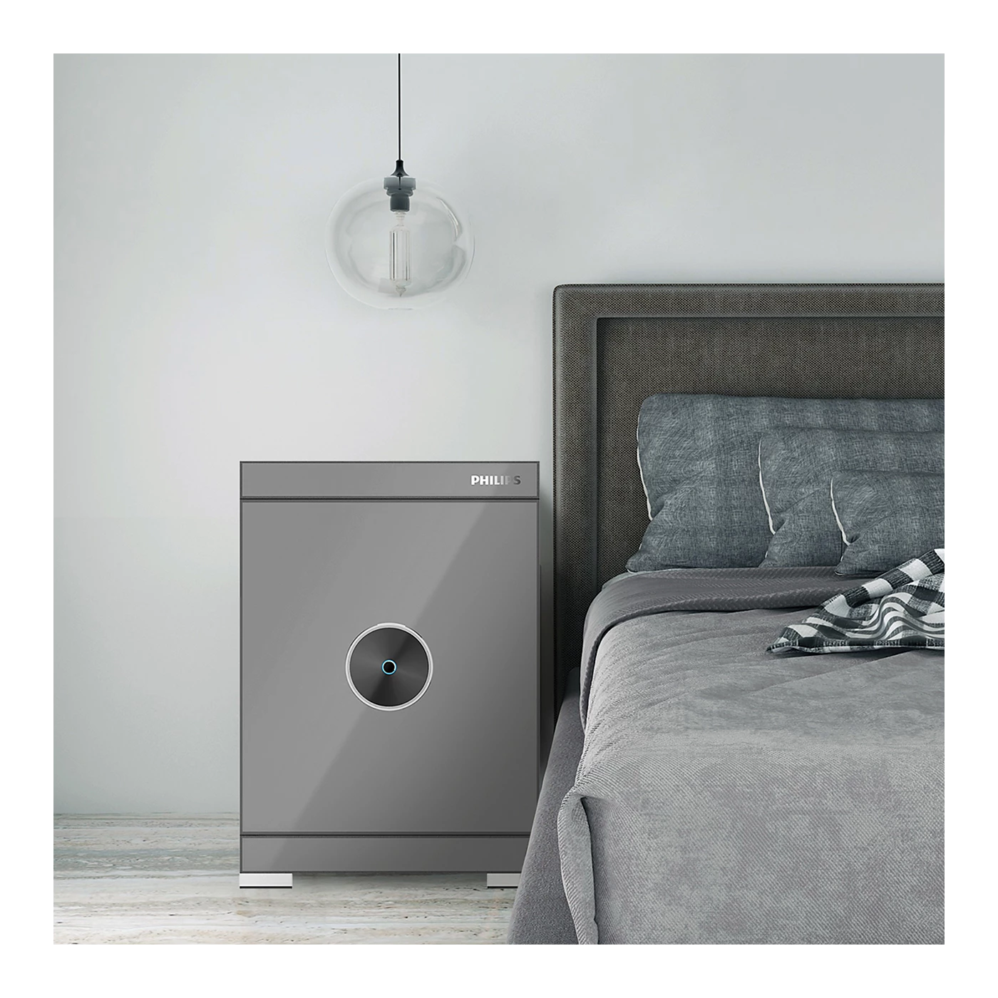 Philips SBX602-5CU Series Smart Safe Box (Grey, Gold)