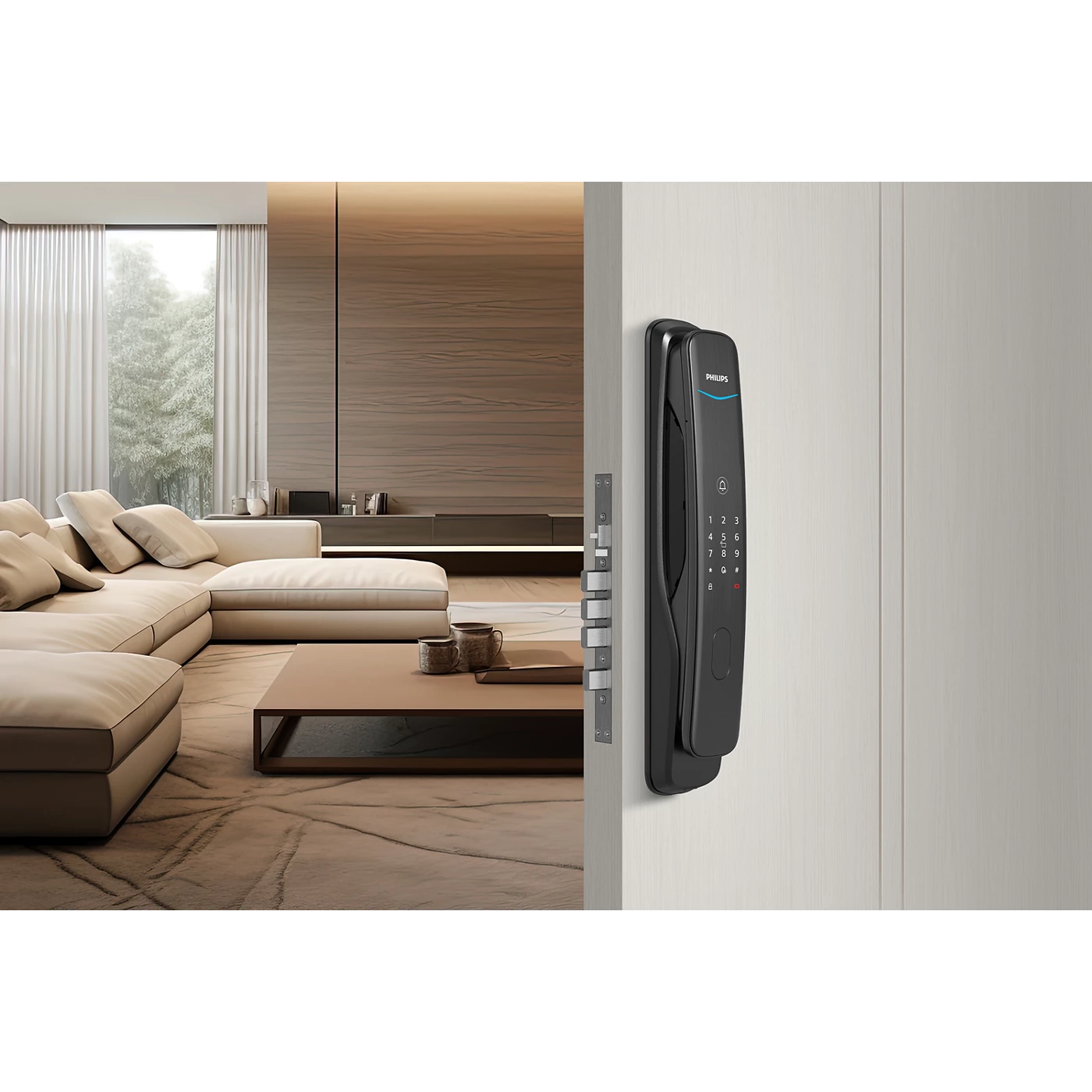 Philips DDL702-5HS Smart Push Pull Lock