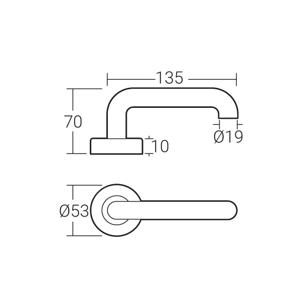 HÄFELE LEVER HANDLE MLHP 9202