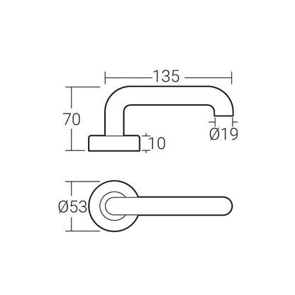 HÄFELE LEVER HANDLE MLHP 9202