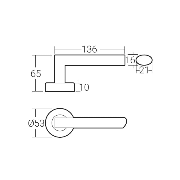 HÄFELE LEVER HANDLE MLHP 9205