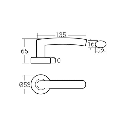 HÄFELE LEVER HANDLE MLHP 9207