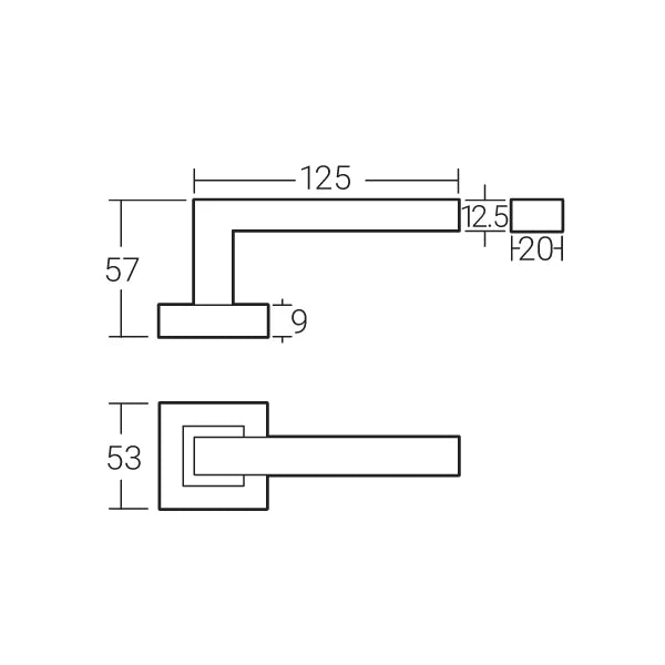 HÄFELE LEVER HANDLE MLHP 9210