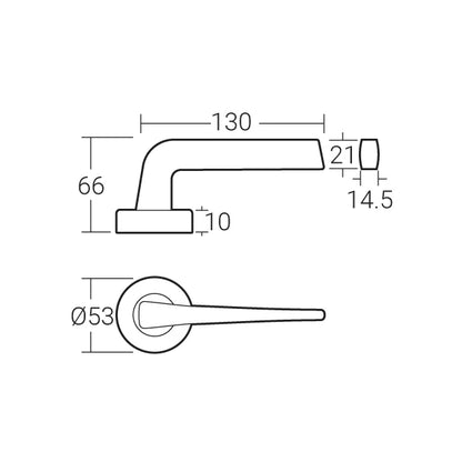 HÄFELE LEVER HANDLE MLHP 9211