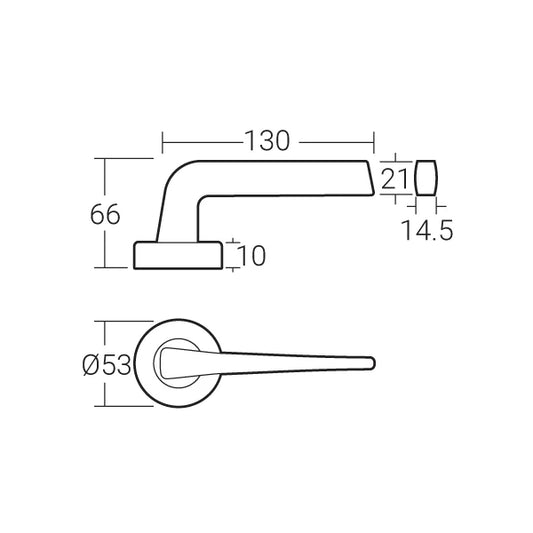 HÄFELE LEVER HANDLE MLHP 9211