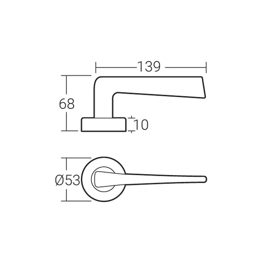 HÄFELE LEVER HANDLE MLHP 9212