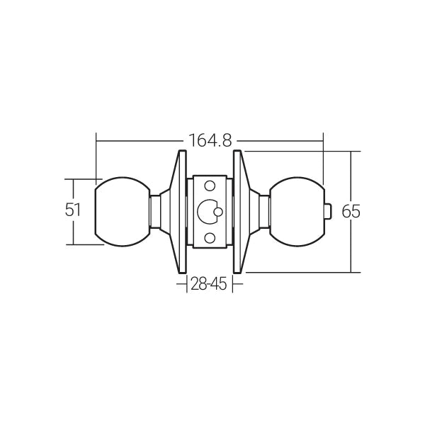 Häfele Cylindrical Lock MCD 3111