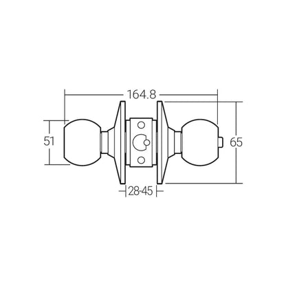Häfele Cylindrical Lock MCD 3111