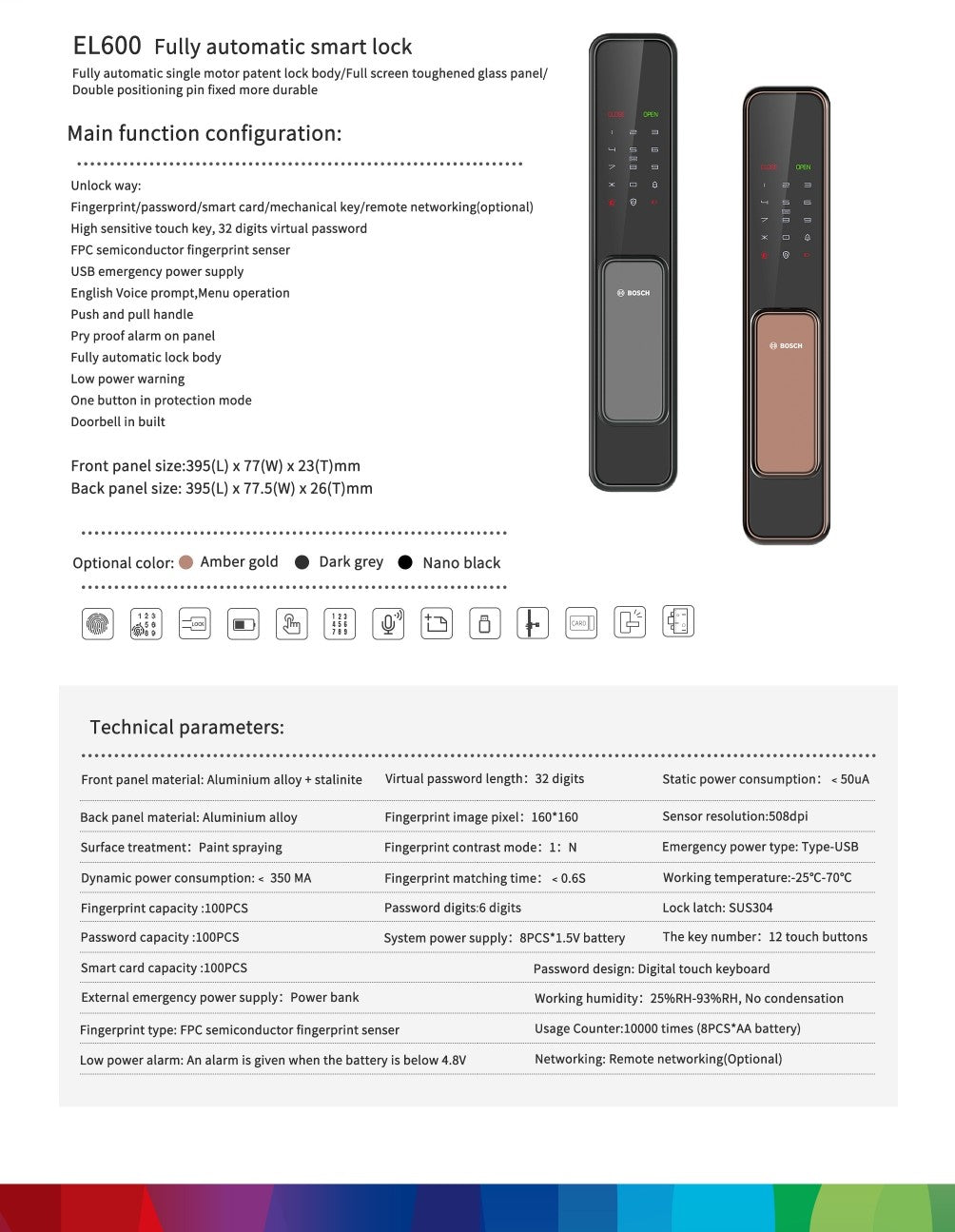 Bosch EL600 Digital Door Lock