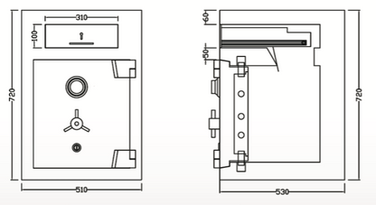 Falcon EuroSafe ES220 NIGHT DEPOSIT TRAP
