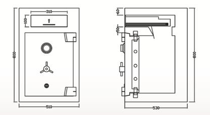 Falcon EuroSafe ES250 NIGHT DEPOSIT TRAP