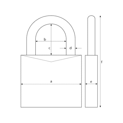 ABUS 64TI TITALIUM™ Padlock Series with Key Aliked System