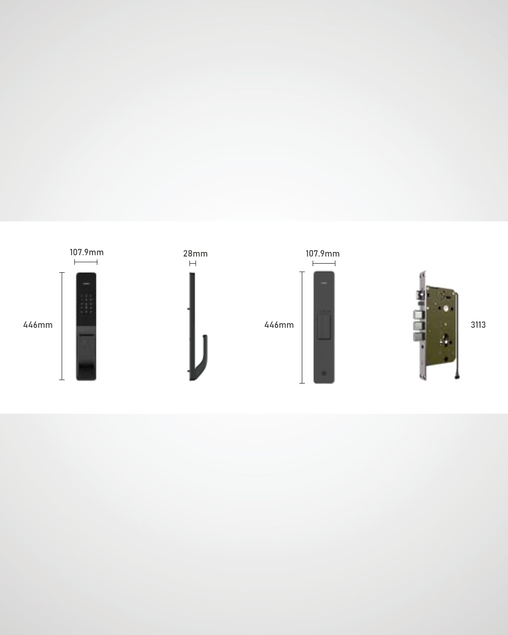 Kaadas Q15-5WK Wi-Fi Push Pull Lock