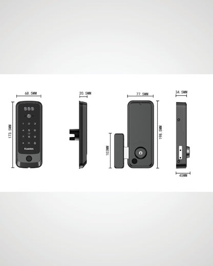 Kaadas R9KFV Face ID Wi-Fi Gate Lock