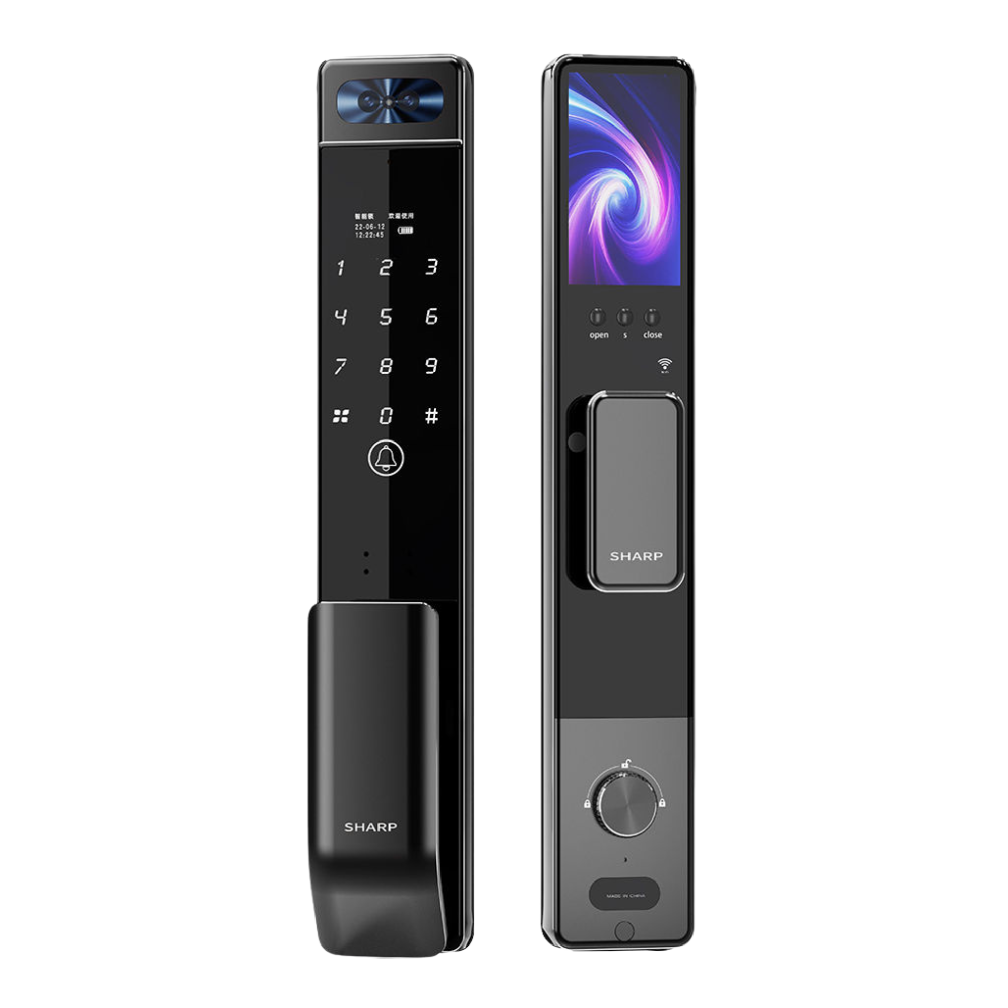 Sharp S5-FV Palm Vein & Face ID Smart Lock (For Double Leaf Door Only ...