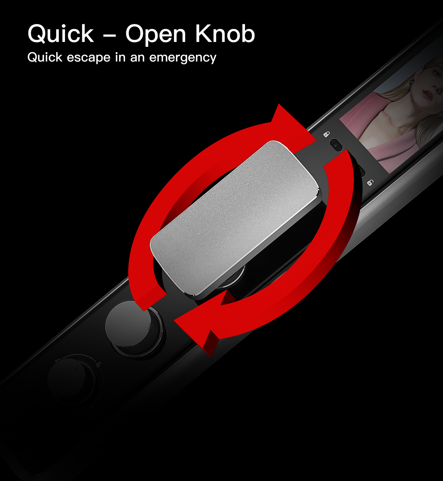 Aegloc AEG-SDL-6068/V9 PRO 3D Face Smart Push Pull Door Lock