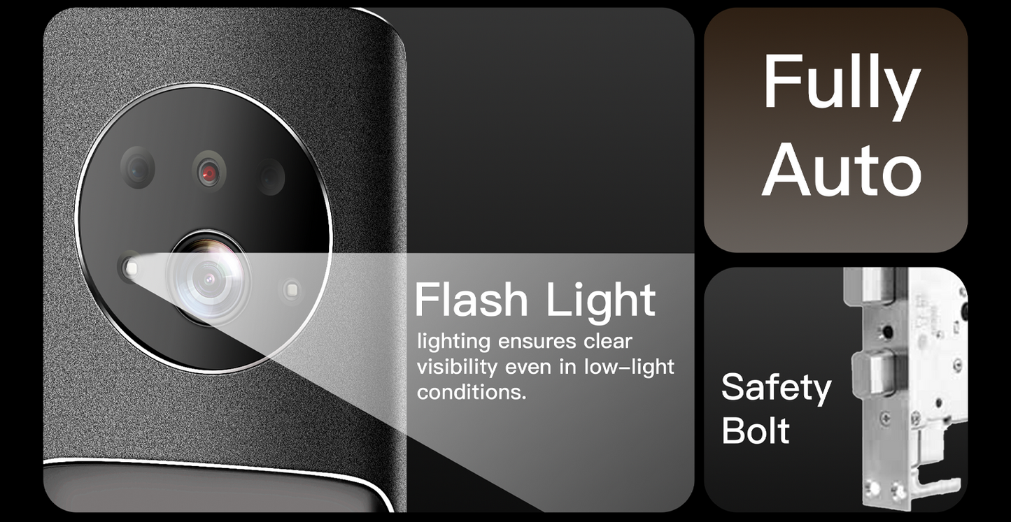 Aegloc AEG-SDL-6068/V9 PRO 3D Face Smart Push Pull Door Lock