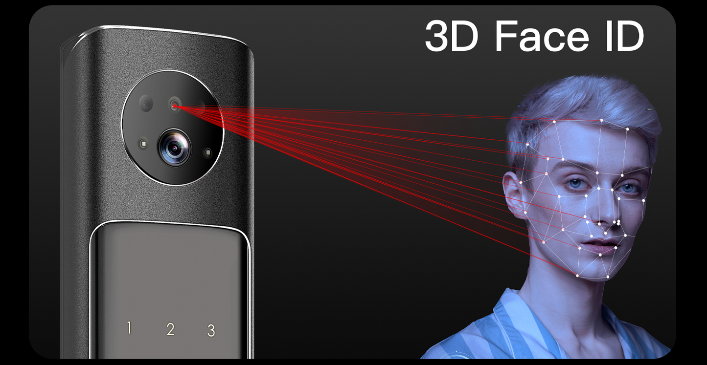 Aegloc AEG-SDL-6068/V9 PRO 3D Face Smart Push Pull Door Lock