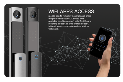 Aegloc AEG-SDL-6068/V9 PRO 3D Face Smart Push Pull Door Lock