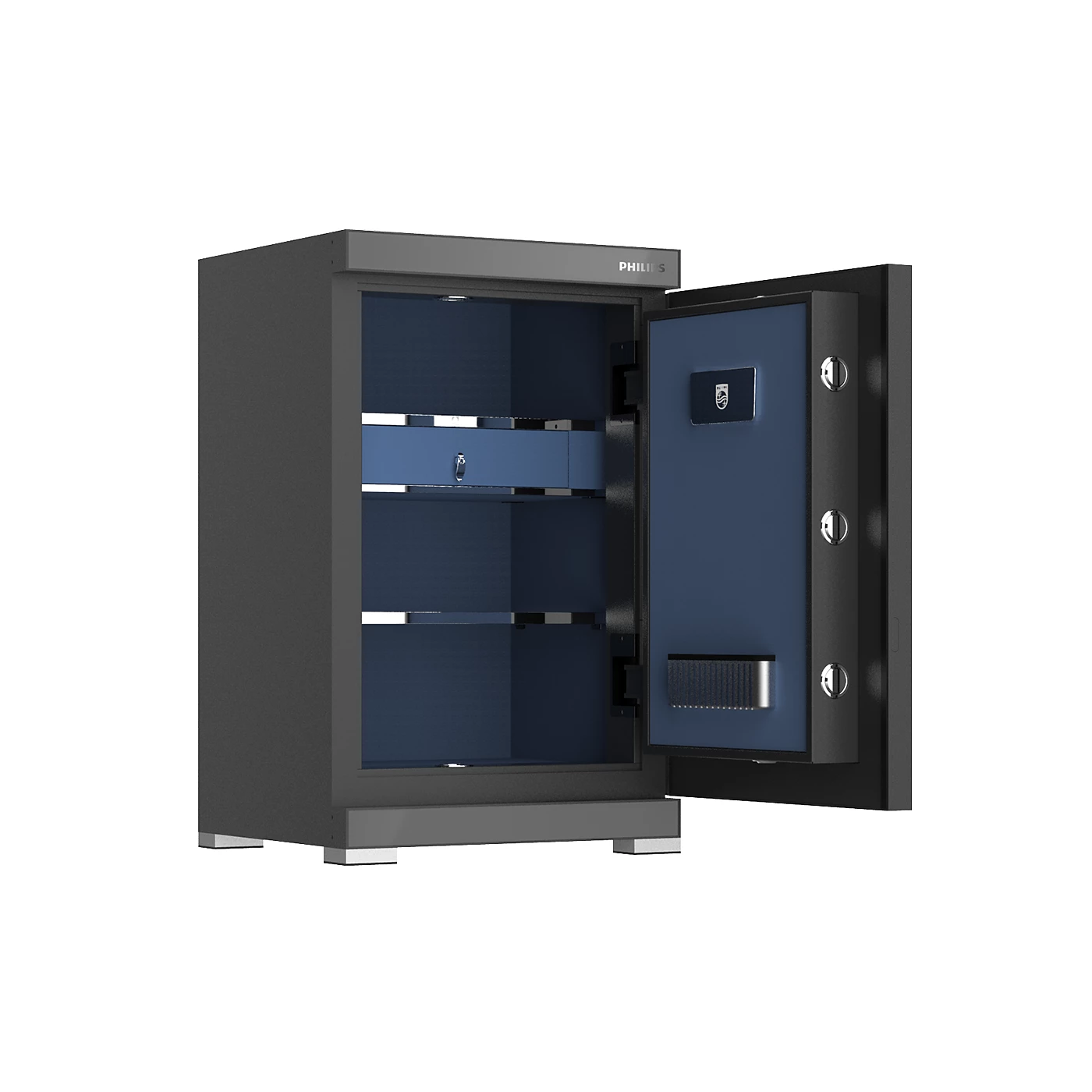Philips SBX602-7CU Series Smart Safe Box (Grey, Gold)