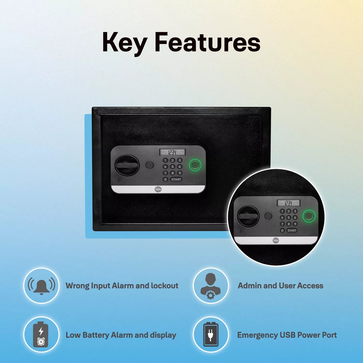 Yale Stellar 250 Biometric Safe