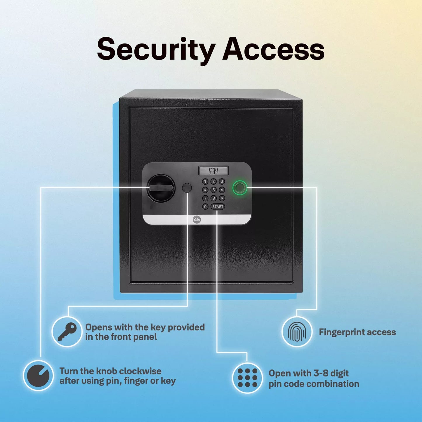 Yale Stellar 390 Biometric Safe