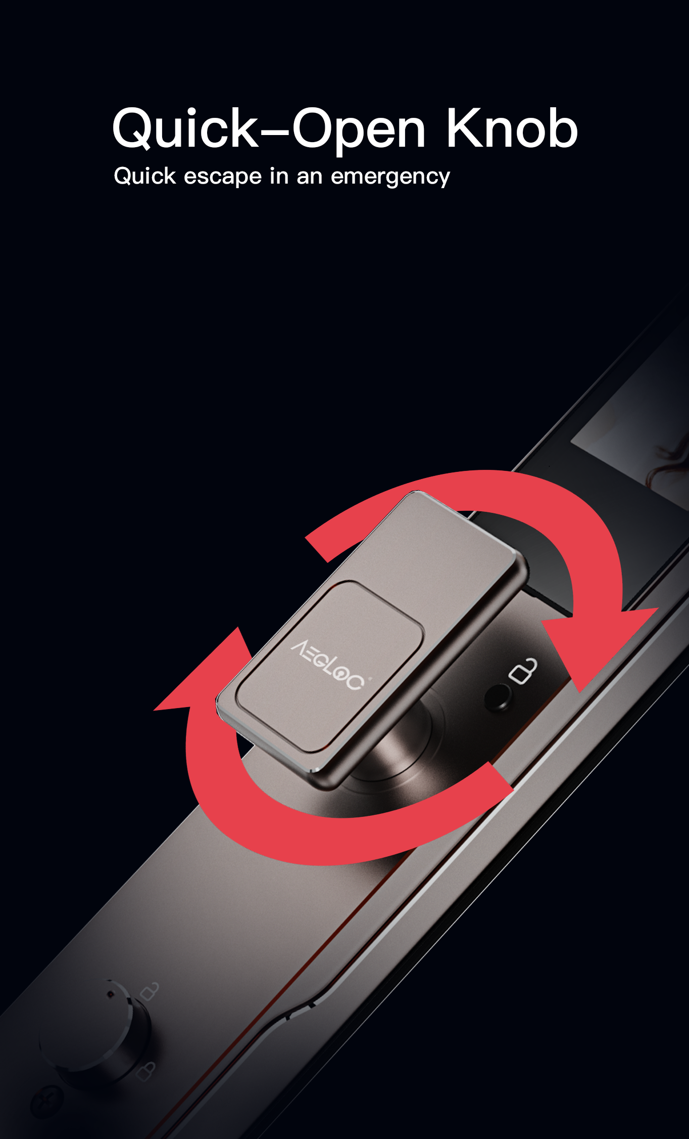 Aegloc AEG-SDL-6068/V7 3D Face Smart Push Pull Door Lock